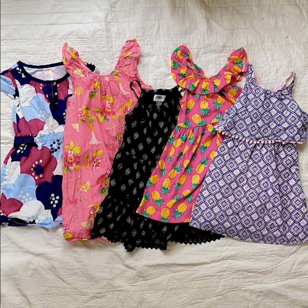 Bundle of 5 summer dresses, size 5T